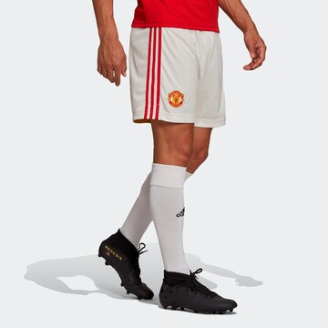 ADIDAS PERFORMANCE Regular Sportshorts 'Manchester United' in Weiß: predná strana