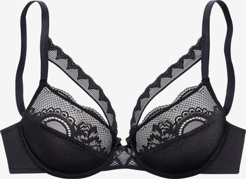 s.Oliver Minimiser Bra in Black: front