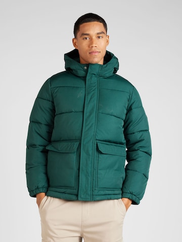 HOLLISTER Демисезонная куртка в Зеленый: спереди