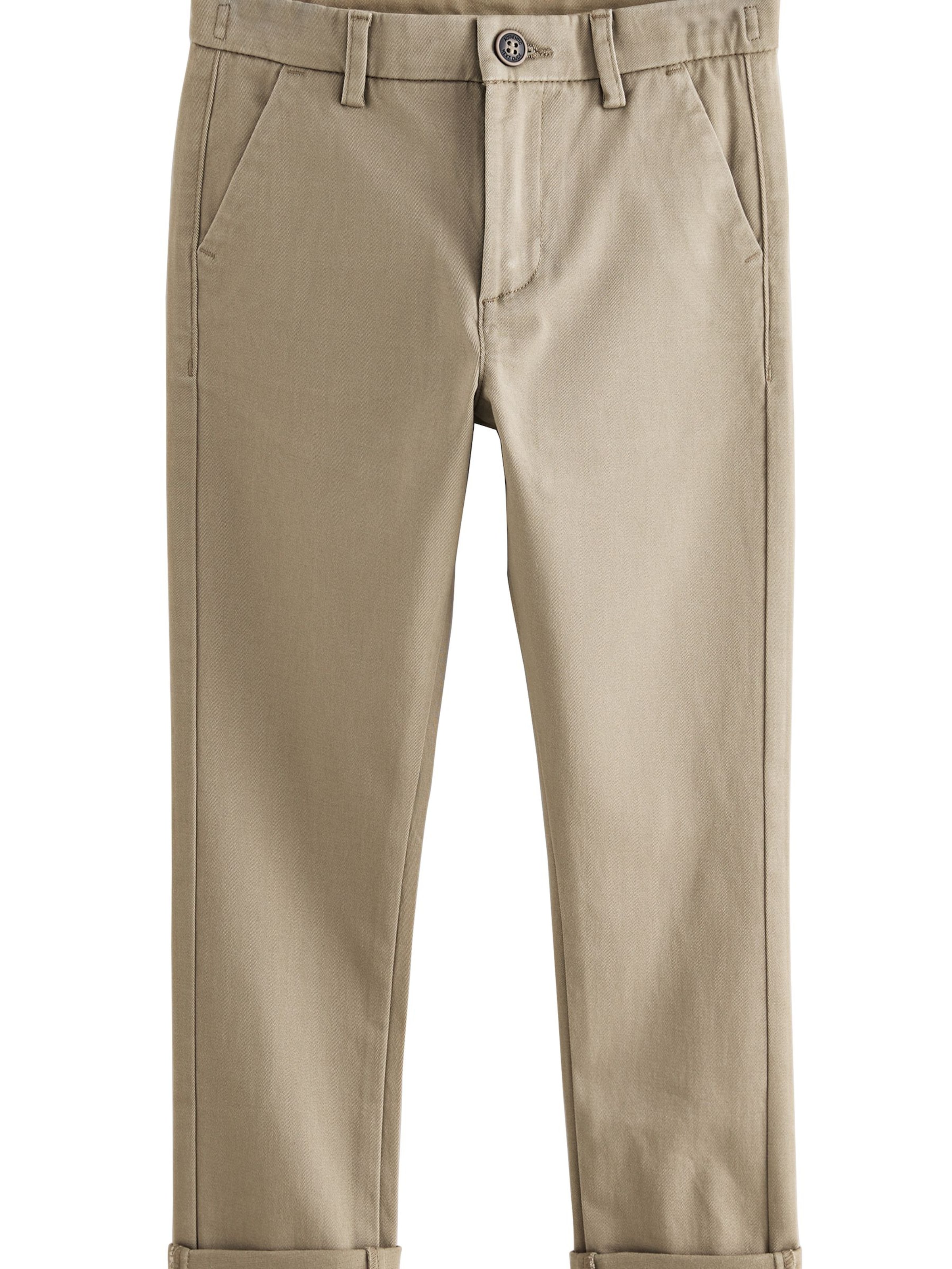 Next Skinny Kalhoty – hnědá: přední strana