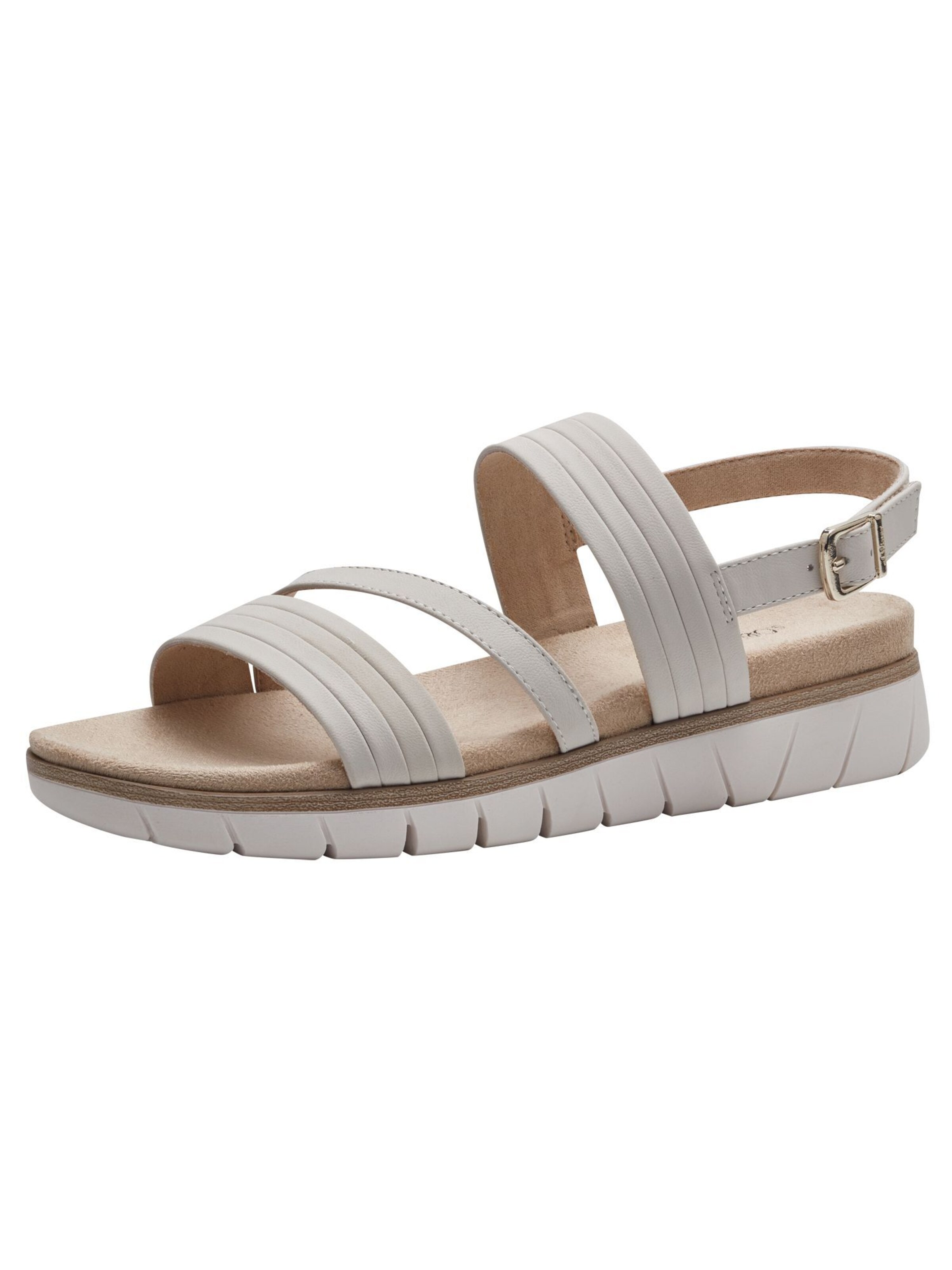 s.Oliver Sandalen met riem in Beige: voorkant