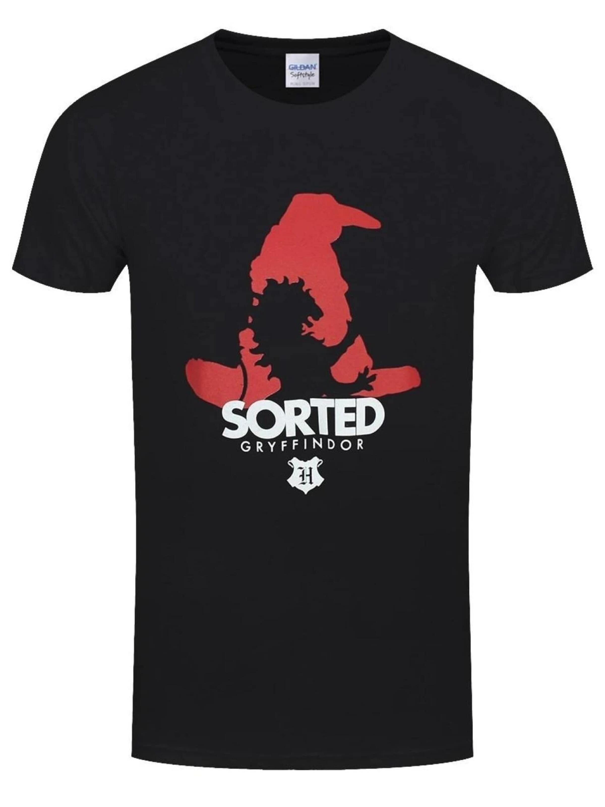 Rockshirts Koszulka 'Harry Potter - Sorted Gryffindor' w kolorze czarny: przód