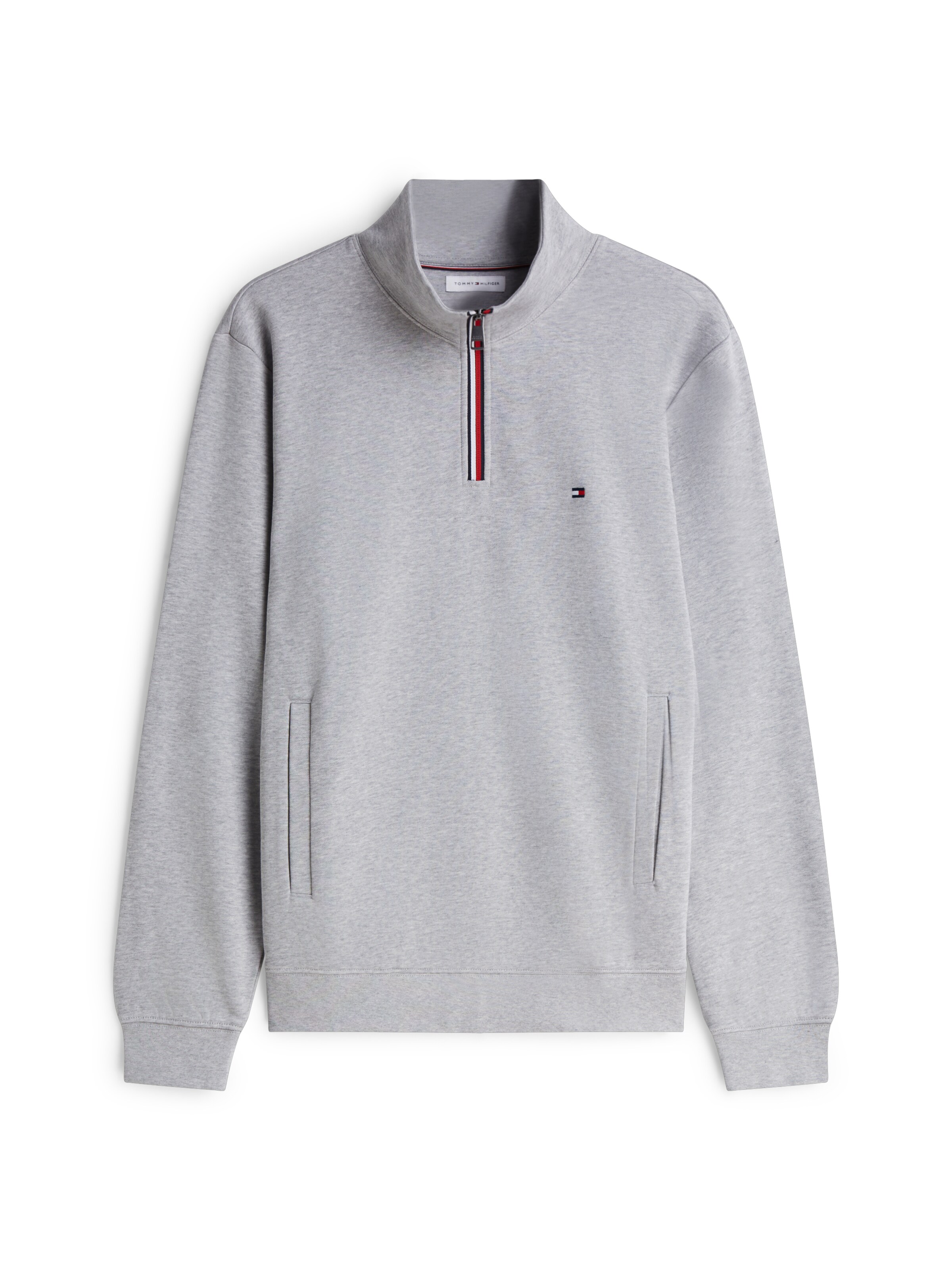 TOMMY HILFIGER Sweatshirt in Grau: Vorderseite