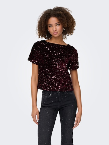 Chemisier 'ONLANIKA' ONLY en rouge : devant