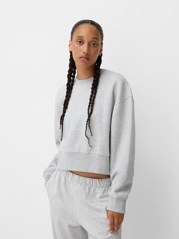 Bershka Sweatshirt in Grau: Vorderseite