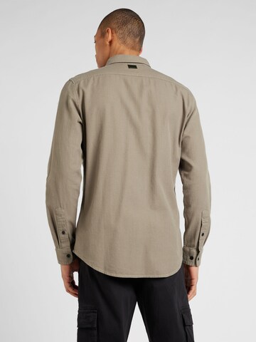 G-STAR Slim fit Button Up Shirt 'Marine' in Green