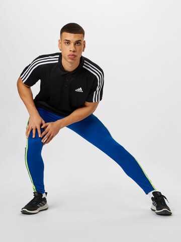 Tricou funcțional 'Primeblue Designed To Move 3-Stripes' de la ADIDAS SPORTSWEAR pe negru