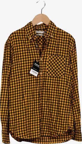 MANGO MAN Hemd XS in Gelb: Vorderseite