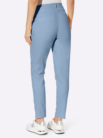 heine Slimfit Pantalon in Blauw