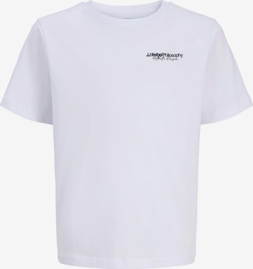 JJ Rebel - Camiseta 'JREBZACK' en blanco: frente