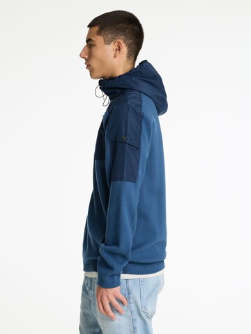 CHASIN' Gebreid vest 'Kobe Zip' in Blauw