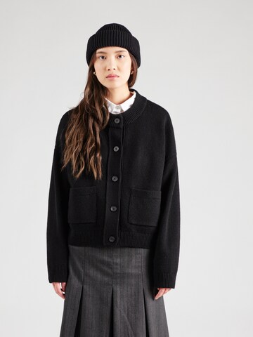 MSCH COPENHAGEN Strickjacke 'Carina' in Schwarz: Vorderseite