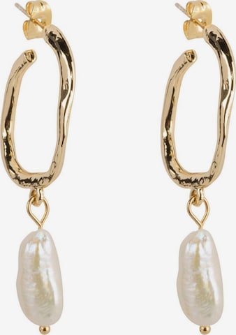 Boucles d'oreilles 'Mother of Pearl' Club Manhattan en or : devant