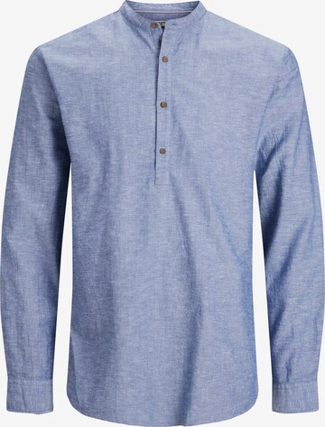 JACK & JONES Button Up Shirt 'Summer' in Blue: front