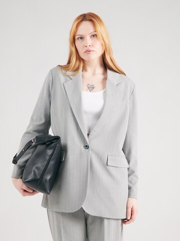Blazer 'CARBRIE' di ONLY Carmakoma in grigio: frontale