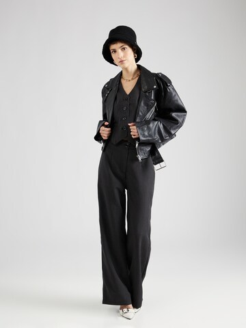 Wide Leg Pantalon à pince BRAVE SOUL en noir