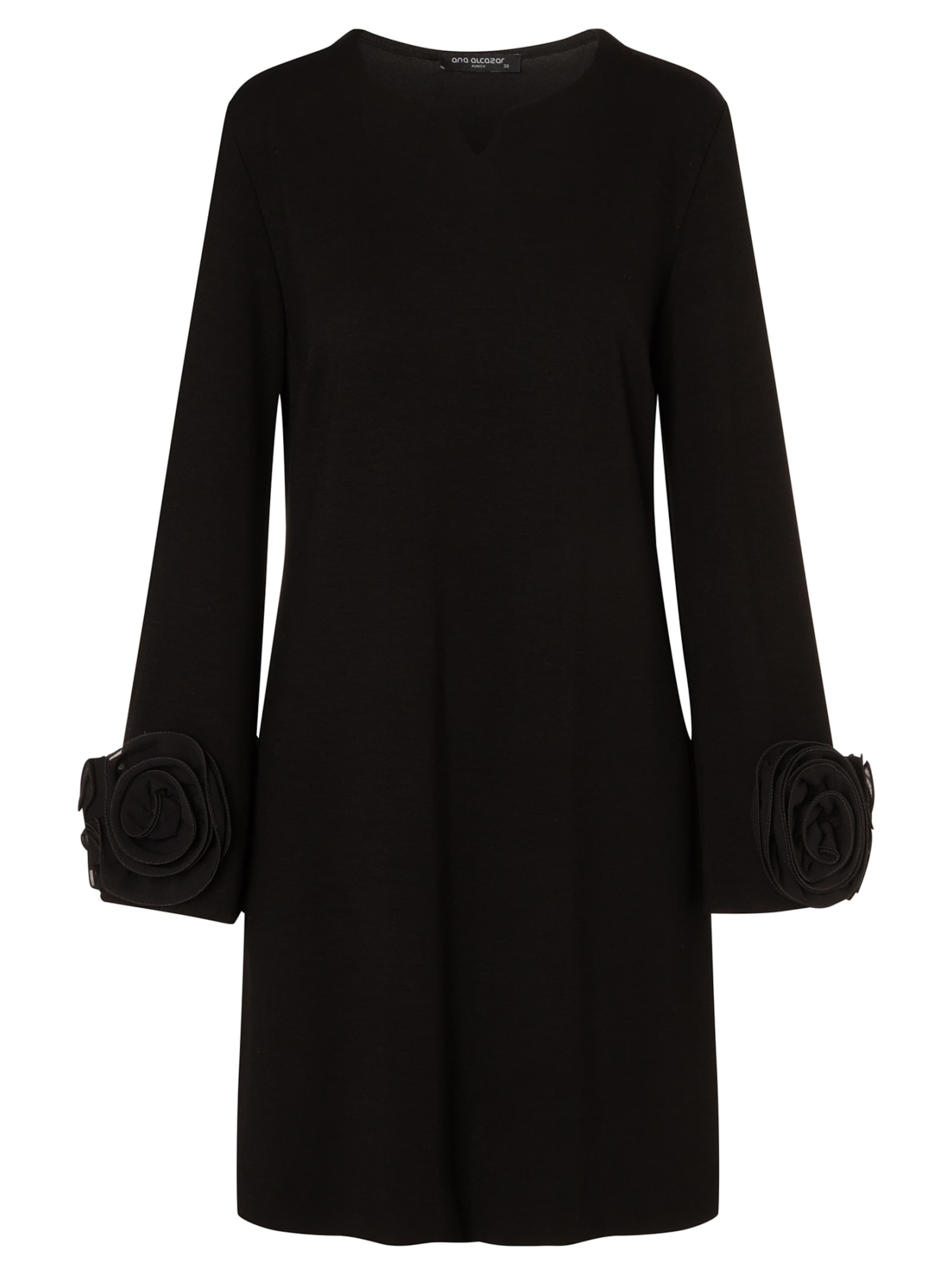 Robe ' Evela ' Ana Alcazar en noir : devant