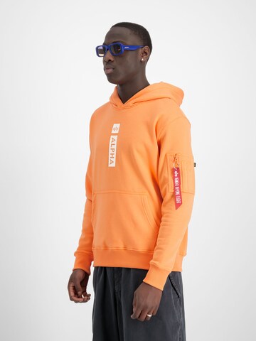 ALPHA INDUSTRIES Sweatshirt 'Alpha PP'‌‌‌ in Orange