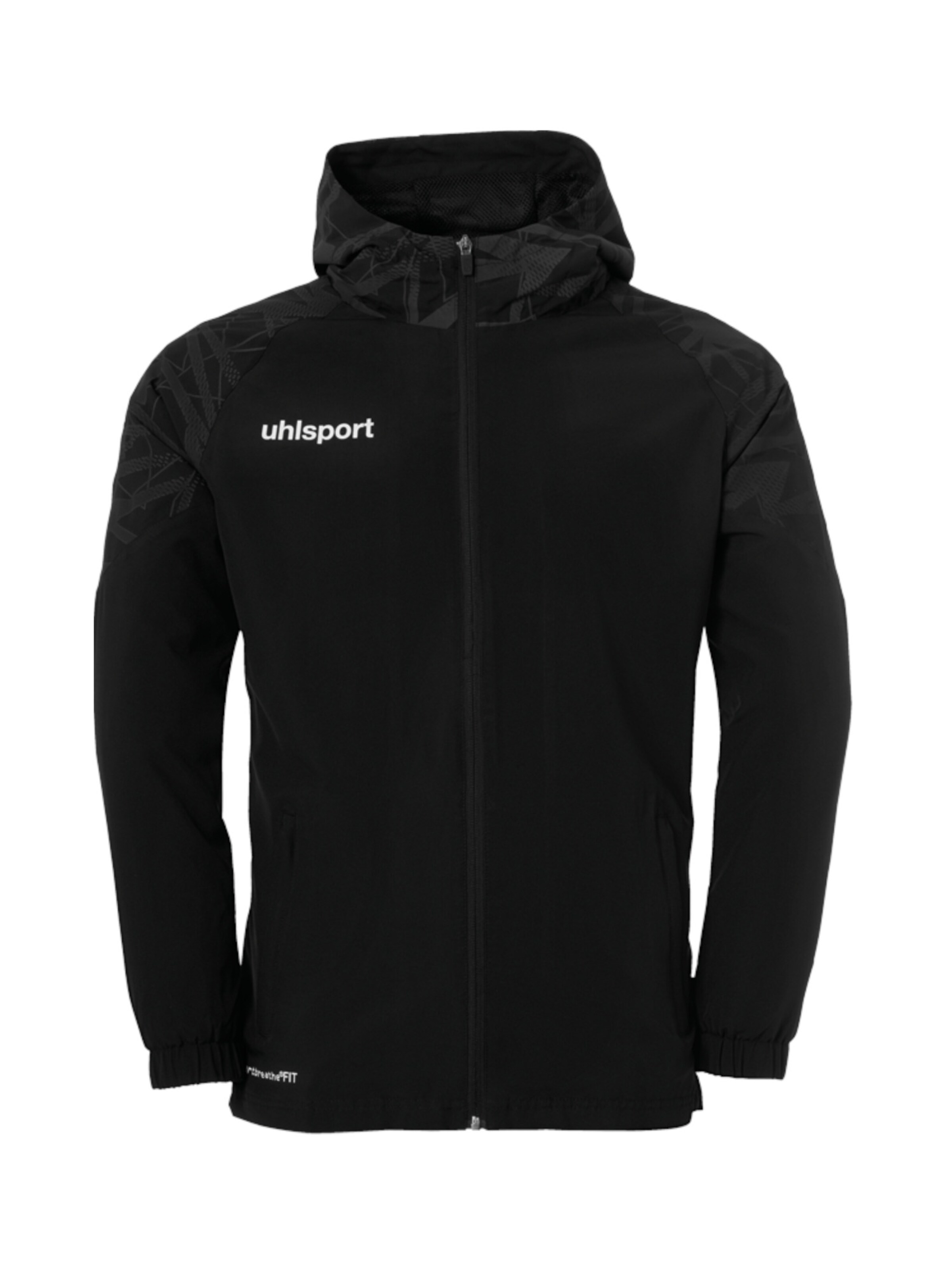 UHLSPORT Trainingsjacke in Schwarz: Vorderseite