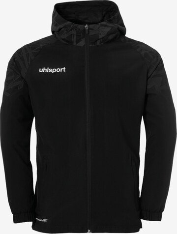 UHLSPORT Training Jacket in Black: front