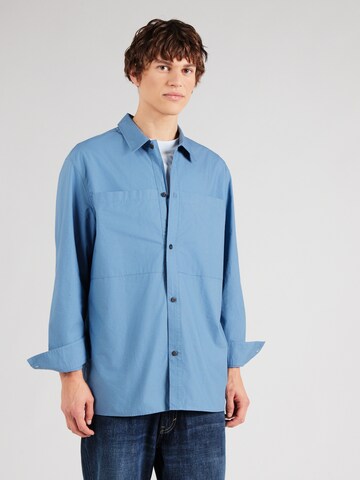 Calvin Klein Jeans Regularny krój Koszula w kolorze niebieski: przód
