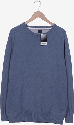 HECHTER PARIS Sweater & Cardigan in XXL in Blue: front