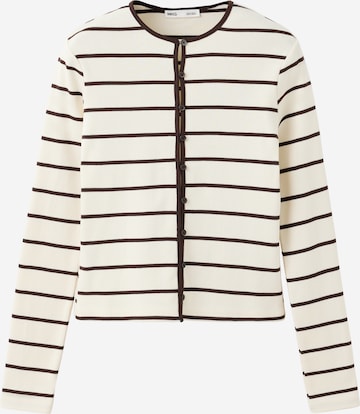 MANGO Strickjacke 'PORT' in Beige: Vorderseite