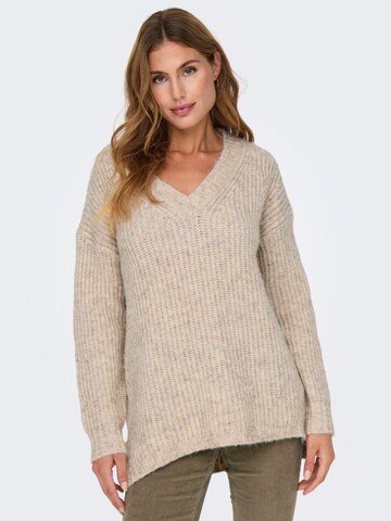 Pull-over 'ONLIda' ONLY en beige : devant