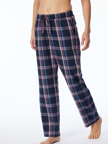 Pantalon de pyjama 'Mix & Relax' SCHIESSER en bleu : devant