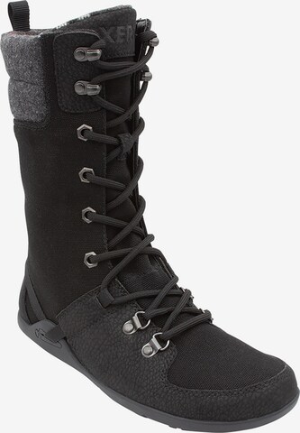 Xero Shoes Lace-Up Boots 'Mika' in Black: front