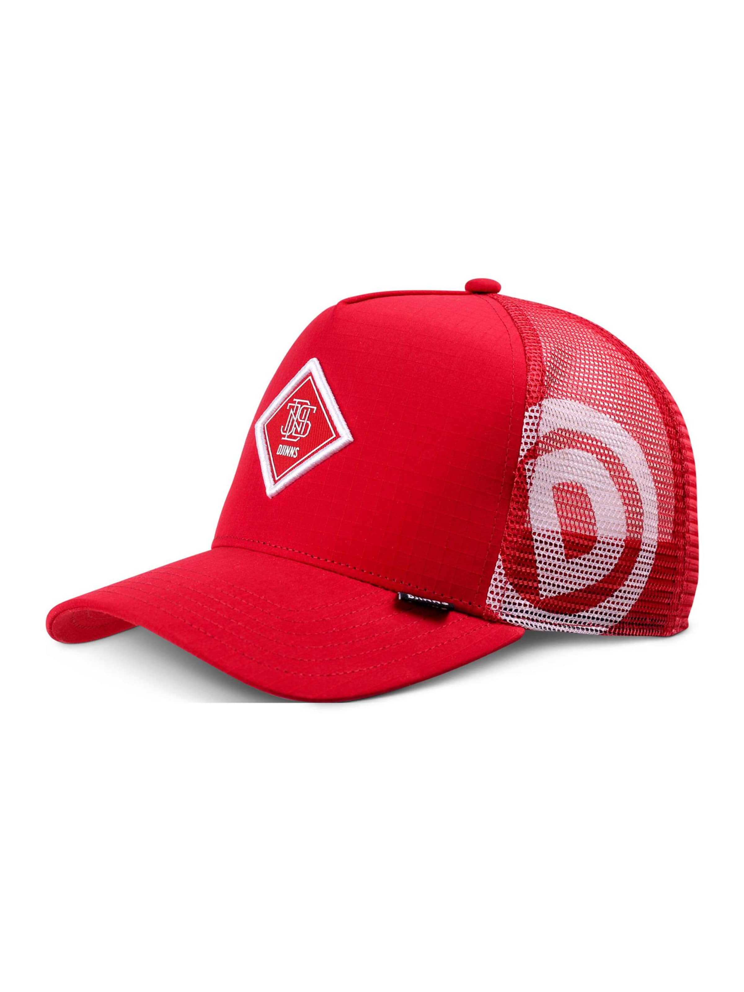 DJINNS Kšiltovka 'Big RipStop' – červená: přední strana