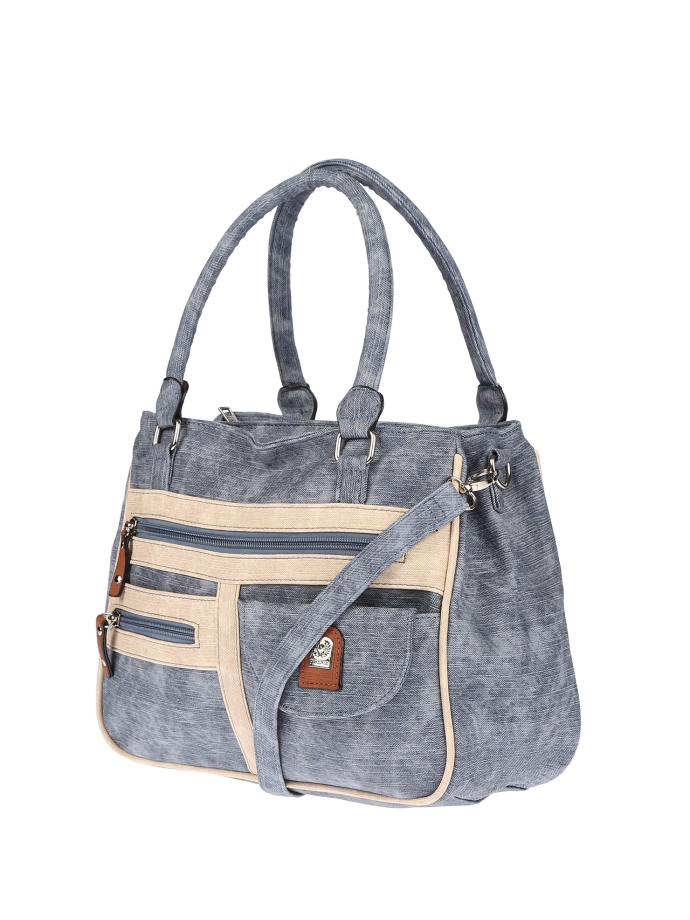 Christian Wippermann Handtasche 'Große Damen Tasche Umhängetasche Schultertasche'‌‌‌‌‌‌‌‌‌‌ in B: 33 cm x H: 32 cm x T: 16 cm in hellblau, Produktansicht