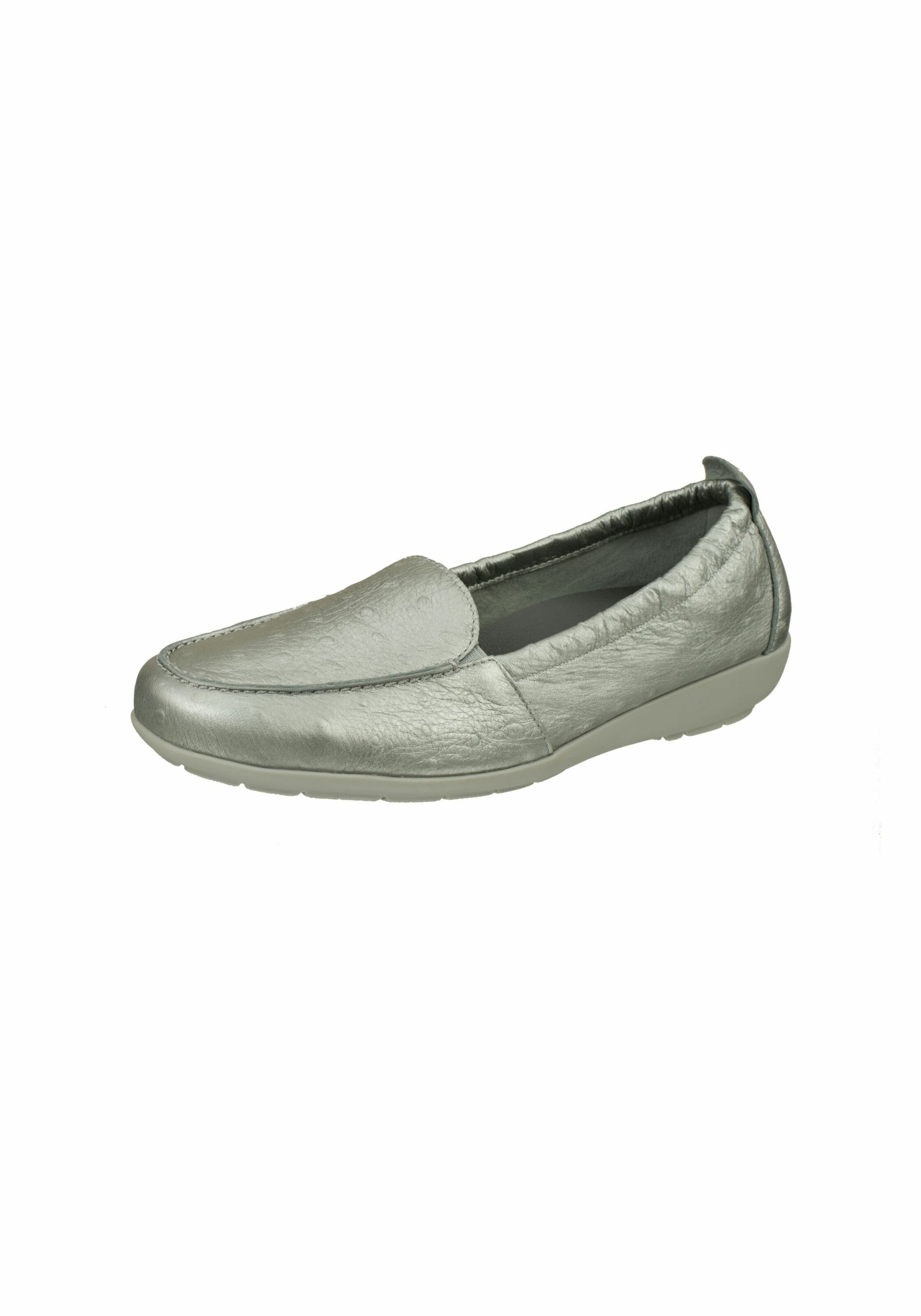 Natural Feet Instappers 'Aurelia' in Zilver: voorkant