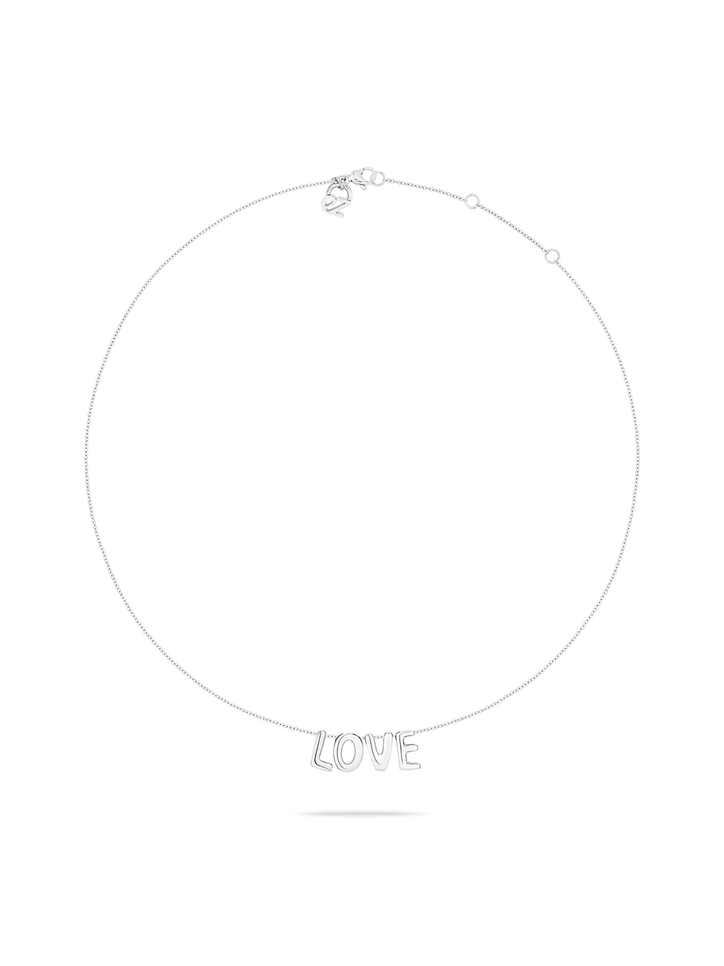 Echtzeit Necklace in Silver: front