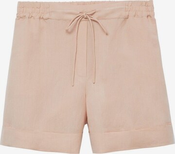 MANGO Regular Pants 'Cotili8' in Pink: front