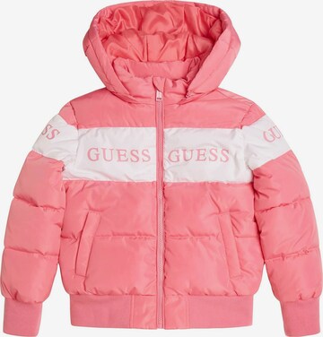 GUESS Performance Jacket in Pink: front