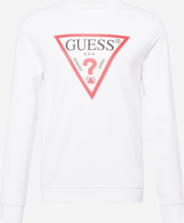 GUESS Sweatshirt 'Audley' in White: front