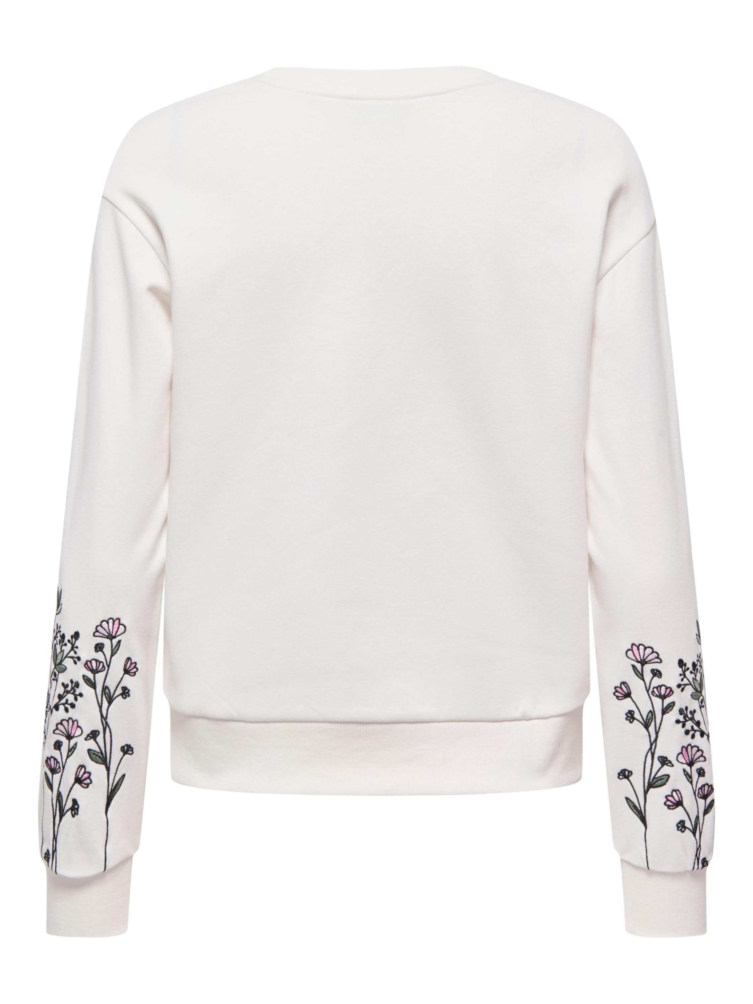 JDY Sweatshirt 'JDYParis' i hvid