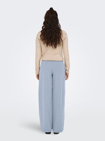 JDY Wide Leg Hose 'JDYGEGGO' in Blau