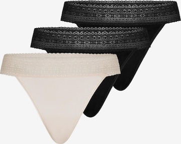 Mey String 'Modal Lace' in Braun: Vorderseite