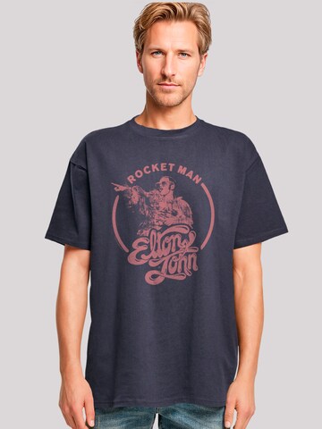 T-Shirt 'Elton John Rocketman' F4NT4STIC en bleu : devant
