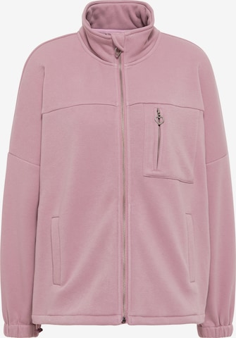 MYMO Zip-Up Hoodie in Pink: front