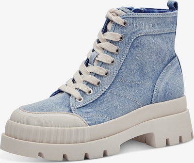 TAMARIS Lace-Up Ankle Boots in Beige / Blue denim, Item view