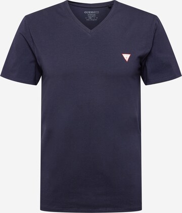 T-Shirt GUESS en bleu : devant