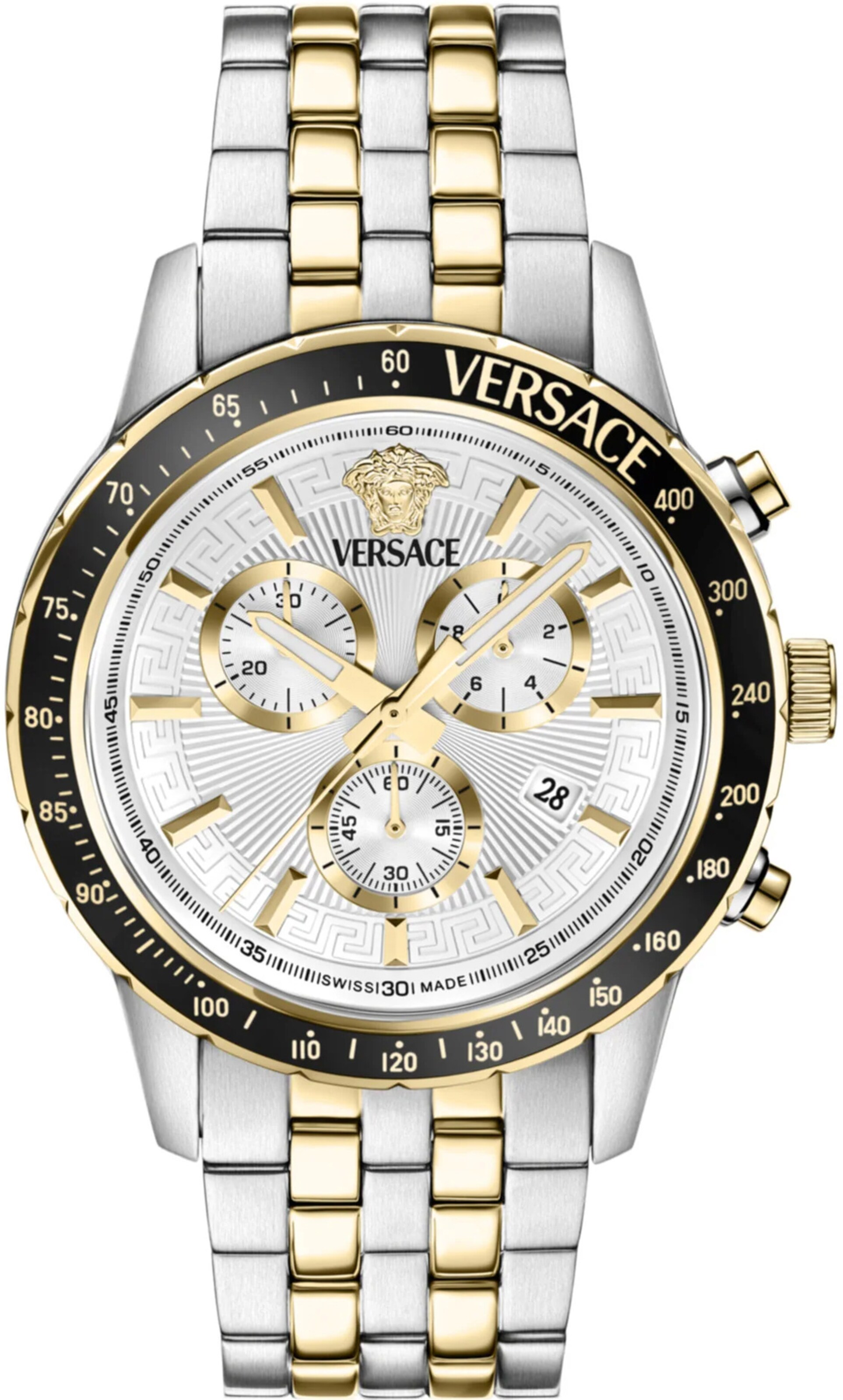 VERSACE Uhr in Silber: Vorderseite
