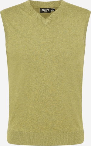 BURTON MENSWEAR LONDON Sweater Vest 'Mark' in Green: front