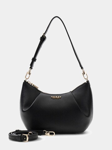 GUESS Schultertasche 'Amorette' in Schwarz