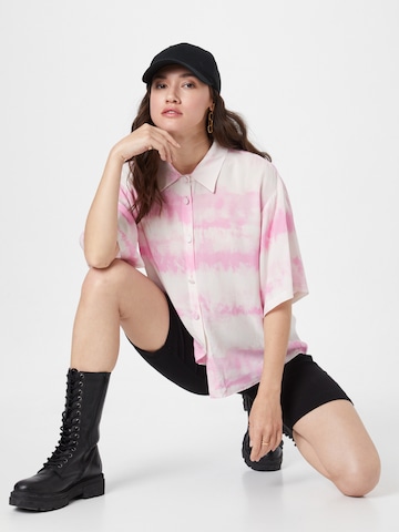 River Island Bluse 'TIE DYE' in Pink