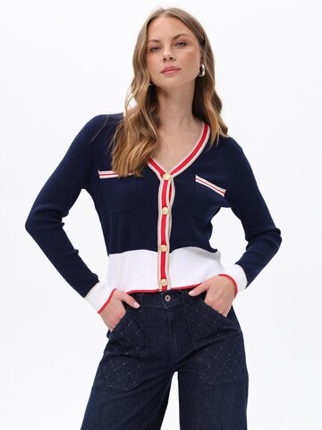 Passioni Strickjacke‌‌‌‌‌‌‌ in Blau: Vorderseite