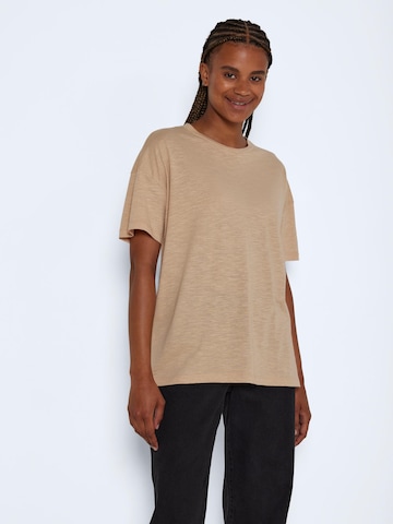 Noisy may T-Shirt 'MATHILDE' in Beige: predná strana